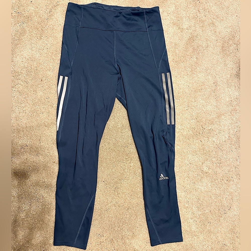NWOT Adidas women’s blue running pants size medium